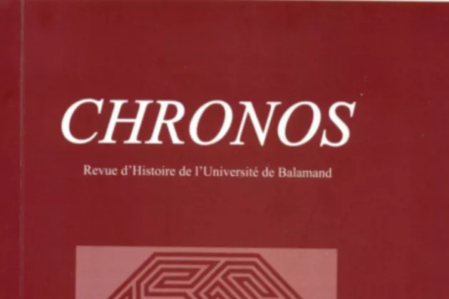 Cover of the journal "Chronos"